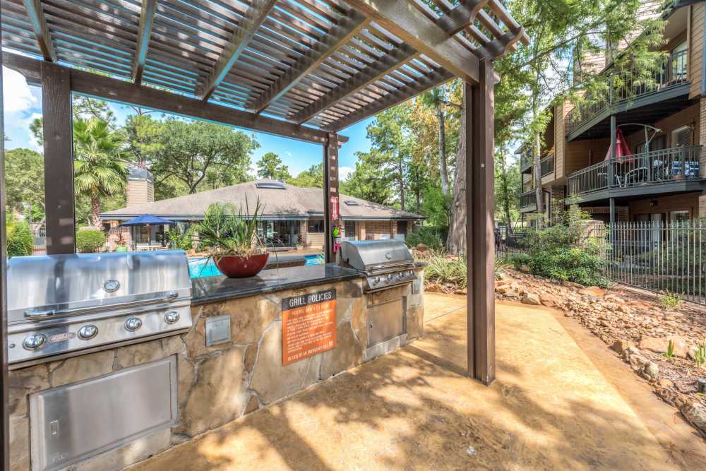 Grill station at The Biltmore in The Woodlands, Texas