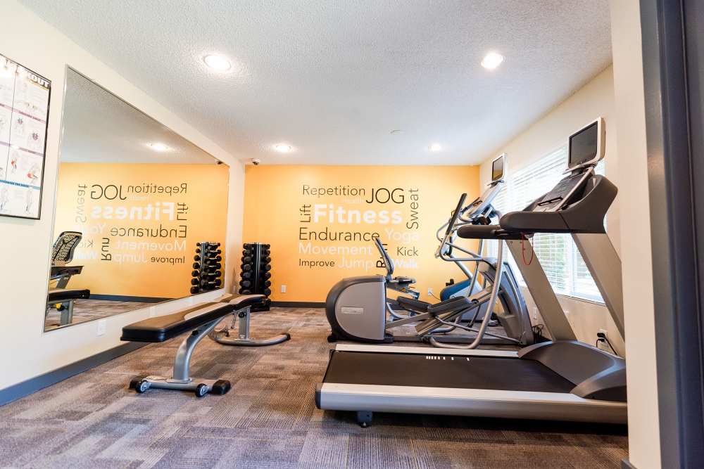 Fitness center at Tessera in Everett, Washington