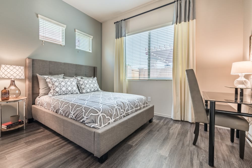 Clean bedroom at Avilla Grace in Chandler AZ