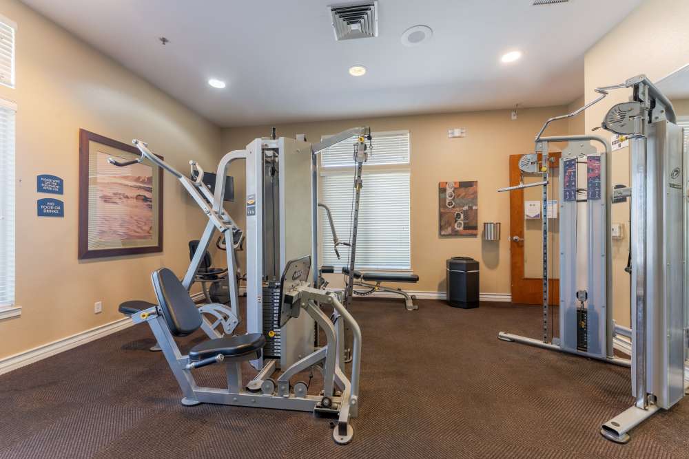Fitness center at Canyon View in San Diego, California