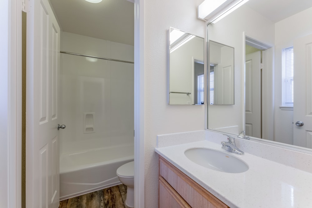 A bathroom in a home at Chollas Heights in San Diego, California
