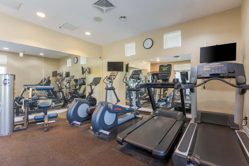 Fitness equipment at Canyon View in San Diego, California