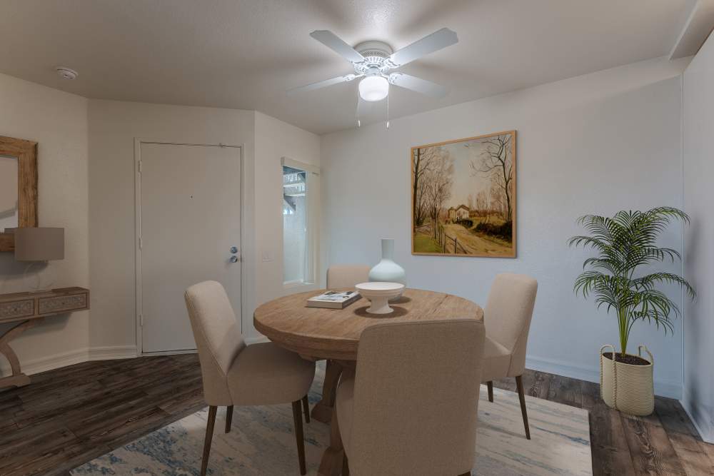 Dining room at  Beech St. Knolls in San Diego, California