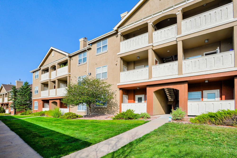 Exterior at Bella Springs Apartments in Colorado Springs, Colorado