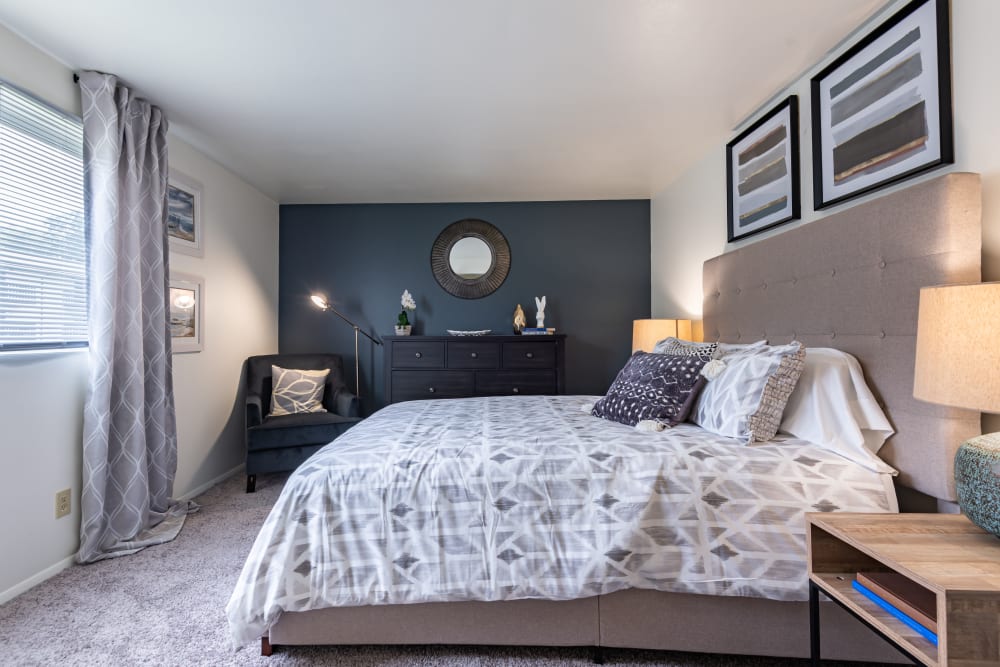 Bedroom at High Acres Apartments & Townhomes in Syracuse, New York