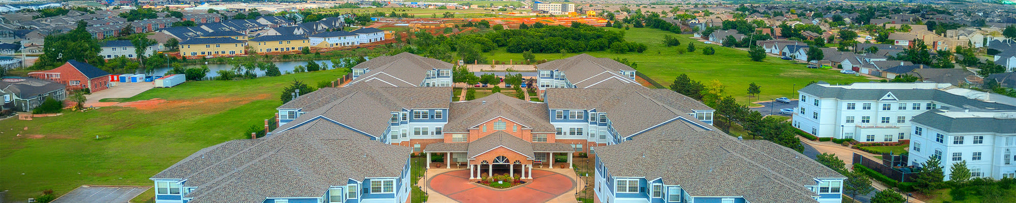 Overhead View of the Town Village Facility 