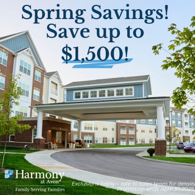 Exceptional Senior Living savings at Harmony at Avon