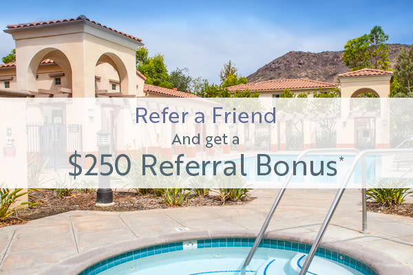 Refer a friend and receive a $250 referral bonus*