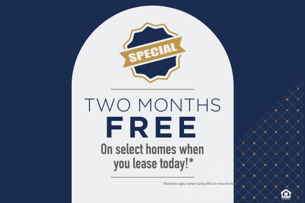 Special Two Months Free on Select Units