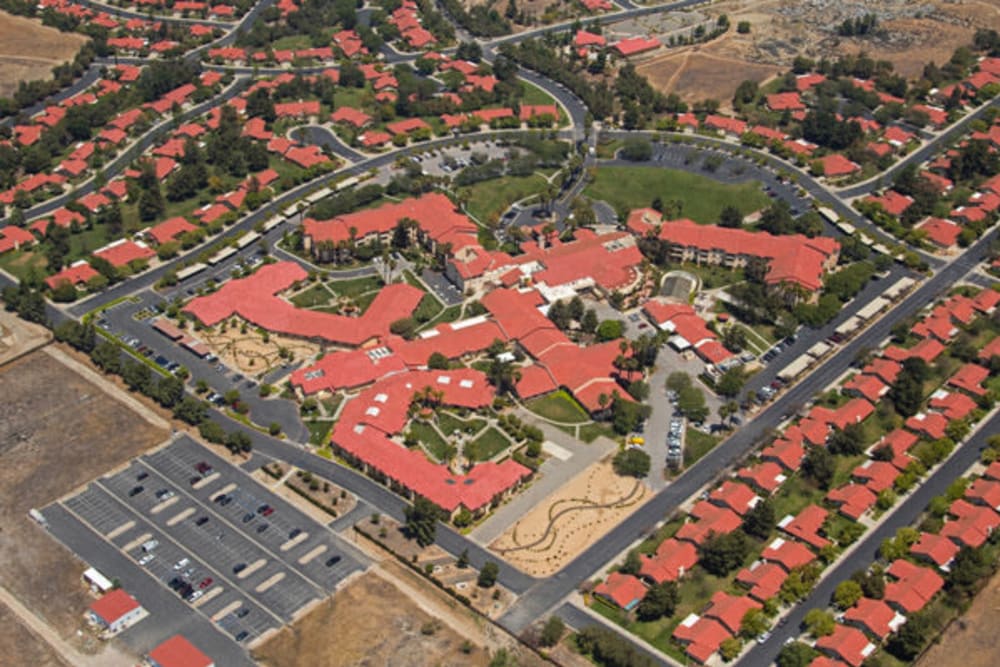 Aerial overview at Westmont Village in Riverside, California