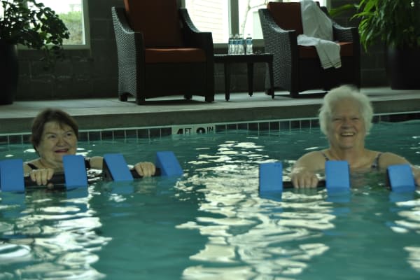 residents swimming