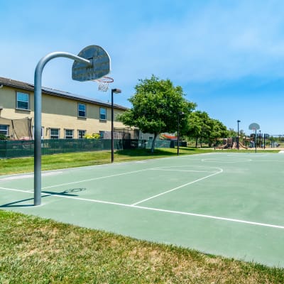 A basketball court at San Onofre III in San Clemente, California