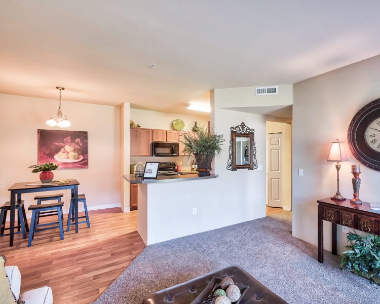 Luxury living room at Selway Apartments in Meridian