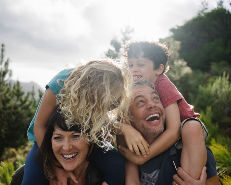 Resident family enjoying the outdoors near Sofi Irvine in Irvine, California