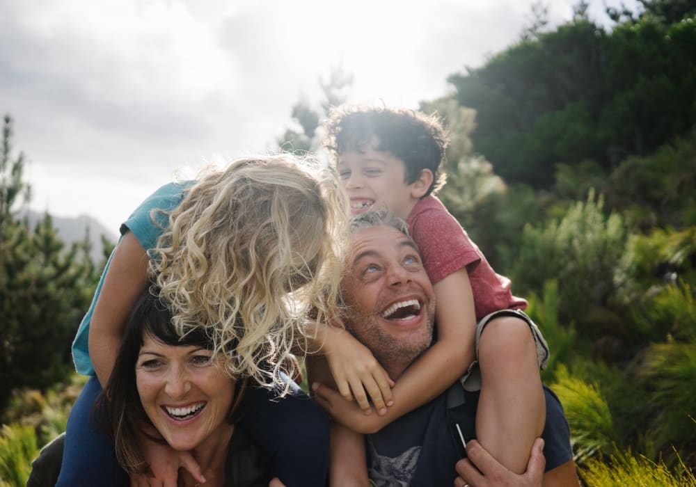Resident family enjoying the great outdoors near Waterstone Fremont in Fremont, California