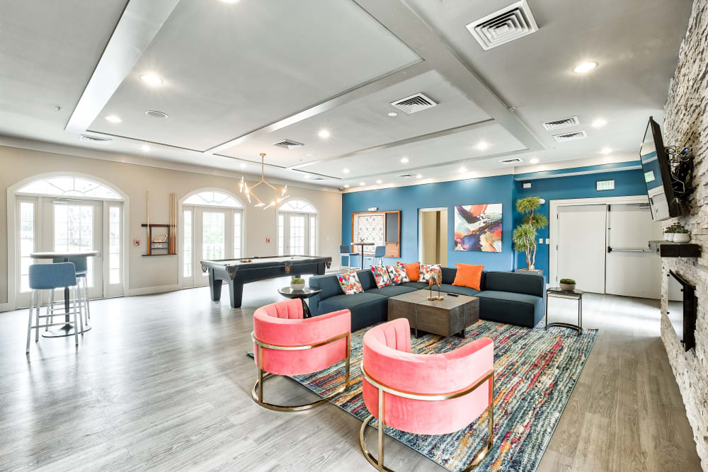Resident Clubhouse Lounge at The Quarters at Towson Town Center in Towson, Maryland