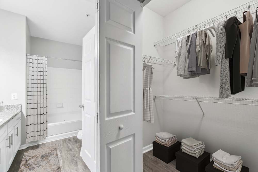 Spacious closets at The Haven At West Melbourne in West Melbourne, Florida