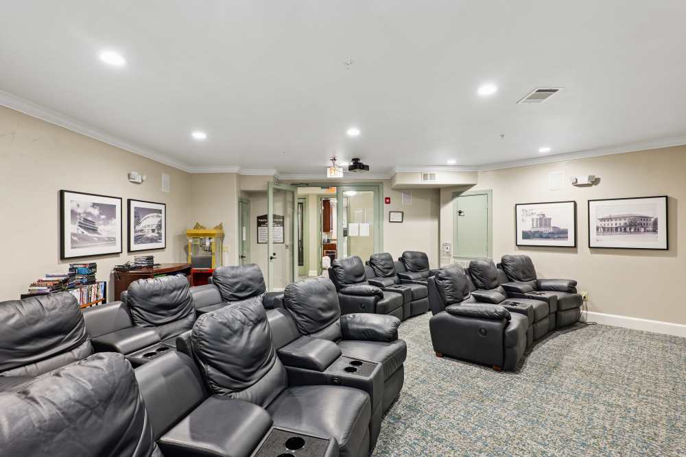 A resident playing on the piano at Watercrest at Bryan in Bryan, Texas