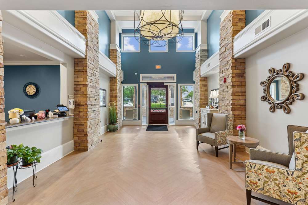 The Lobby at Isle at Watercrest Bryan in Bryan, Texas