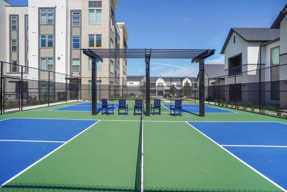 Modern Pickleball Court at The Summit at the Reserve in Round Rock, Texas