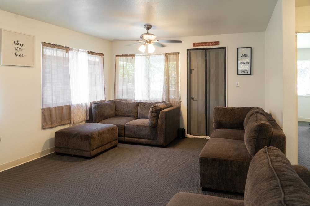 Sitting area in living room at Kulia I Ka Nuu in Waianae, Hawaii