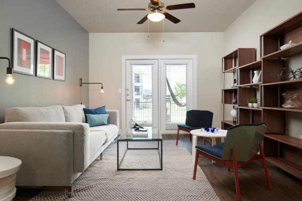 Living room at Parallax @ Georgetown in Georgetown, Texas