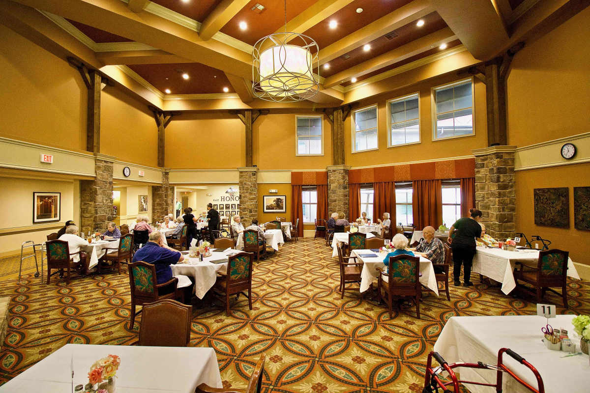 Dining Hall at Isle at Watercrest Mansfield in Mansfield, Texas