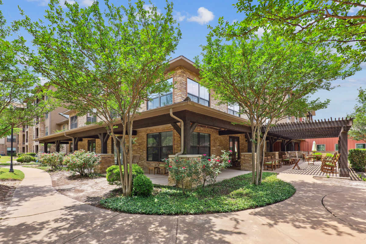 Garden at Watercrest at Bryan in Bryan, Texas.