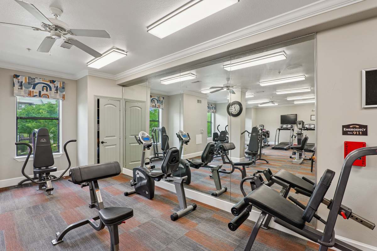 Gym at Watercrest at Bryan in Bryan, Texas