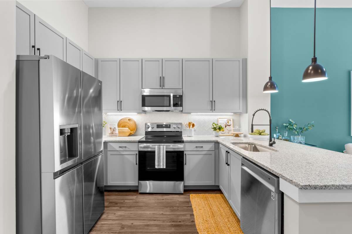 Learn more about the gourmet kitchen and other amenities at District at 54 in Raleigh, North Carolina