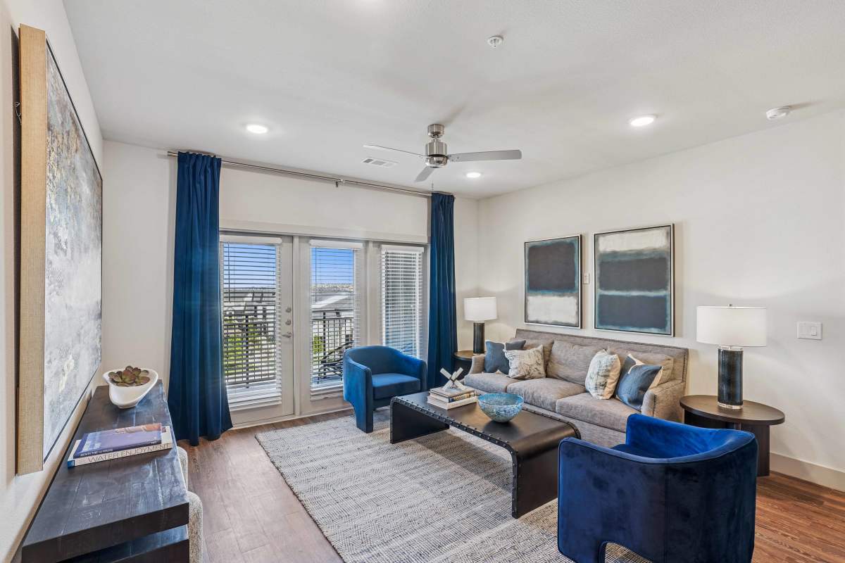 Living Room at Watermere at Round Rock in Round Rock, Texas
