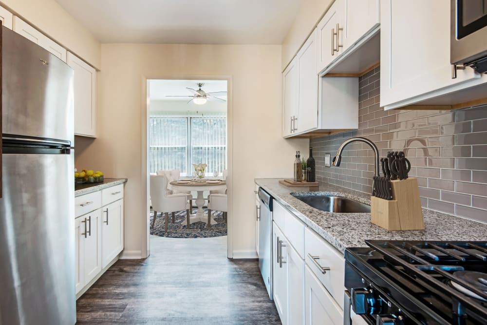 Kitchen at Emerald Springs Apartments in Painted Post, New York