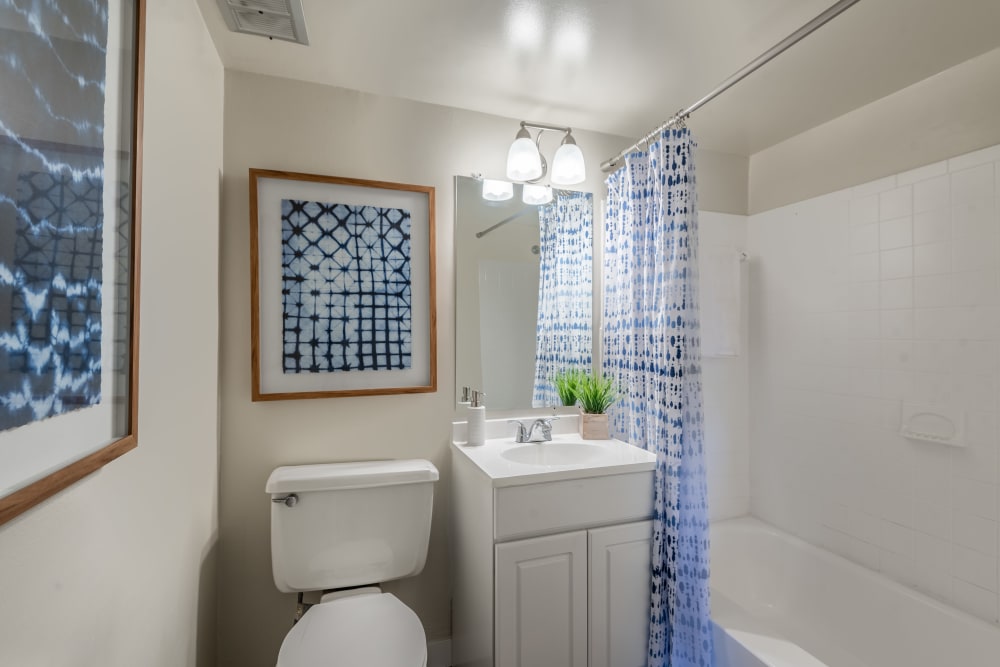 Full bath at The Willows Apartment Homes in Glen Burnie, Maryland