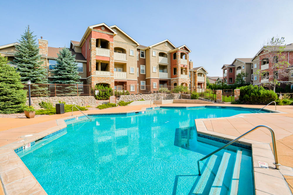 Swimming Pool at Bella Springs Apartments in Colorado Springs, Colorado