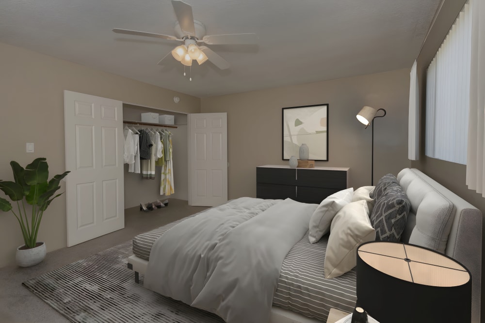 Enjoy Bedrooms w/ Large Closets at Country Club Gardens in Sacramento, CA