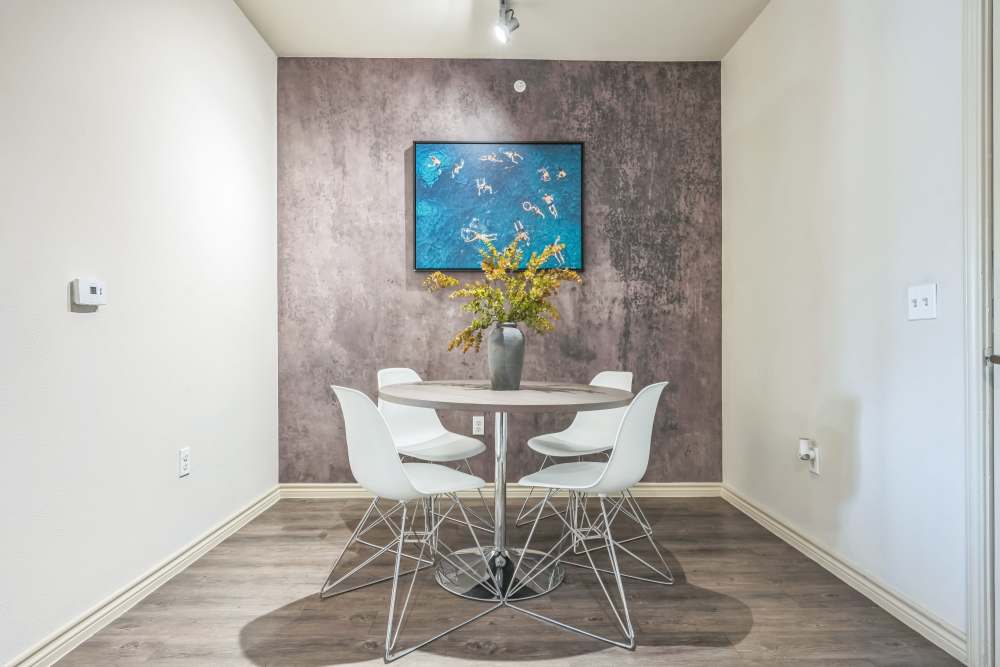 Spacious dining room at Midtown 905 in Denton, Texas