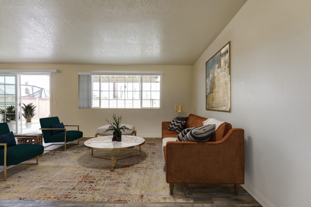 A living room at El Centro New Fund Housing (Officers) in El Centro, California