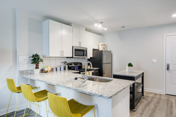 Kitchen at Main Street Apartments in Rockville, Maryland