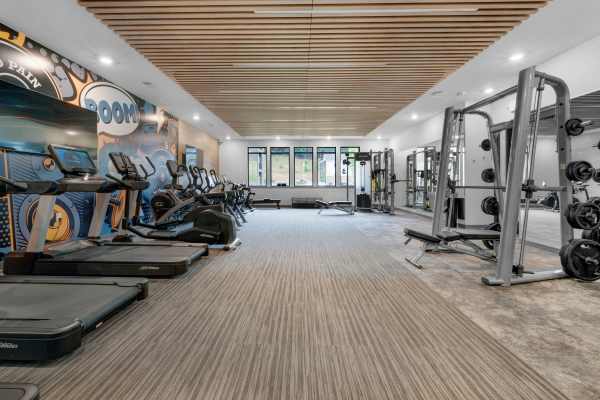 Fitness center at Legends Morgan Farms in Traverse City, Michigan