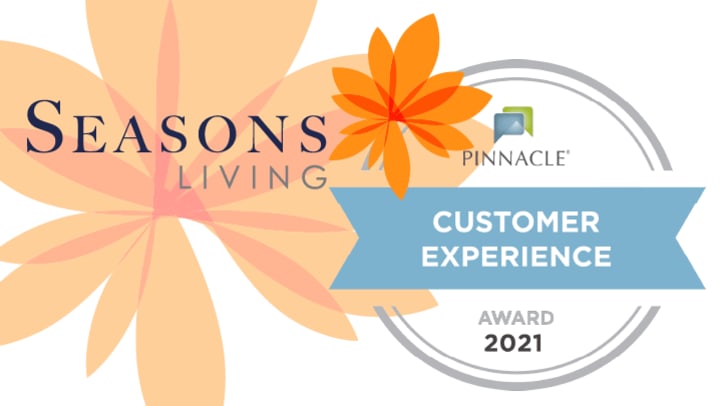 Seasons Living Logo with Pinnacle Quality Insight Badge