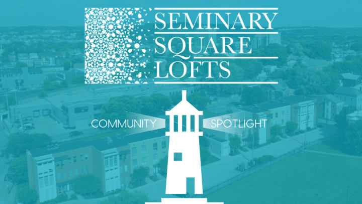 Seminary Square Lofts Aerial View