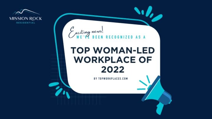 Top Woman-led workplace of 2022 graphic