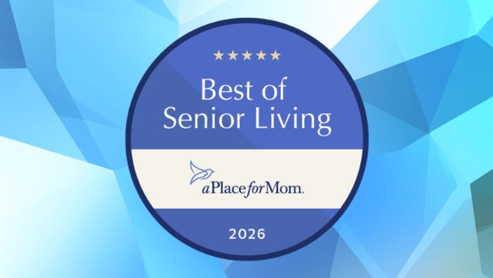 Best of Senior Living 2026 award by A Place for Mom