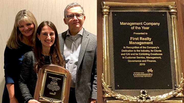 Acceptance of the 2019 CAI New England Management Company of the Year Award