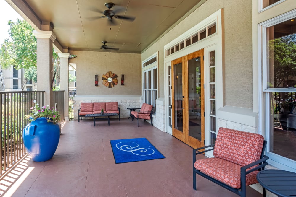 Clubhouse entrance at Salado Springs Apartments