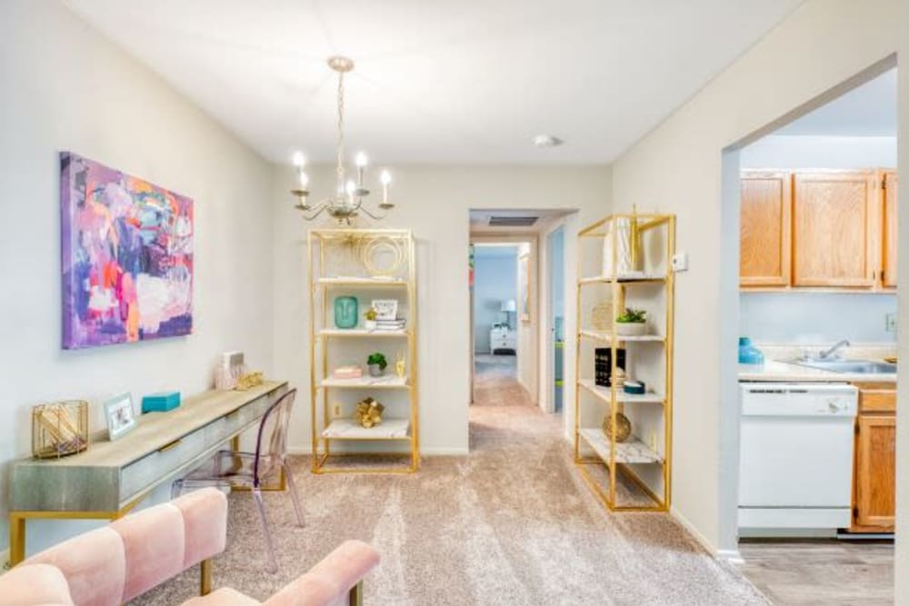 Den with office space at The Timbers at Long Reach Apartments in Columbia , Maryland