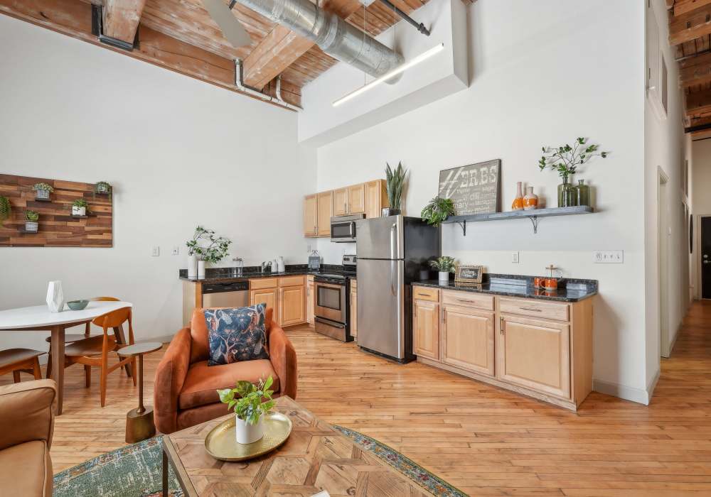 Clubhouse with kitchen at South Bank in Richmond, Virginia
