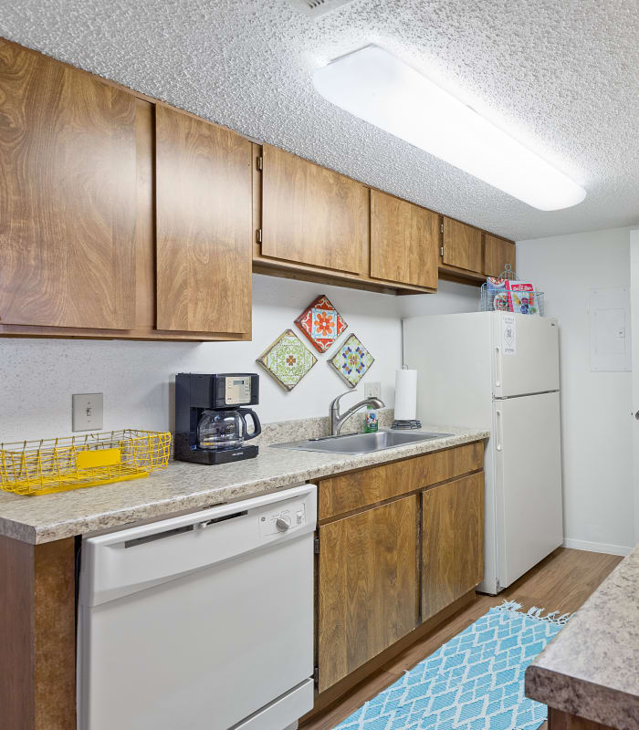 Kitchen at Cimarron Trails Apartments in Norman, Oklahoma