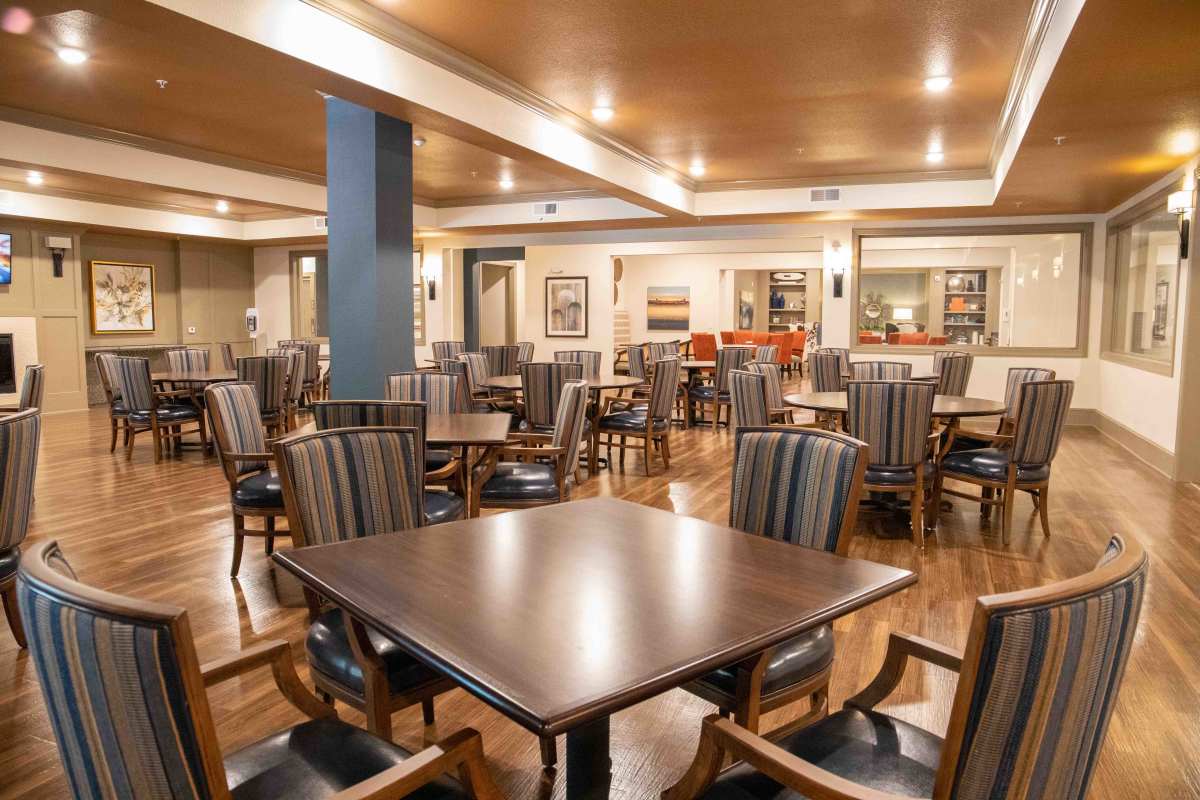 Dining Area at Watercrest at Kingwood in Kingwood, Texas