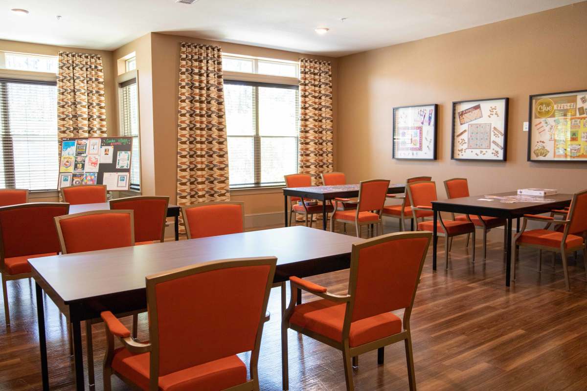 Seating Area at Watercrest at Kingwood in Kingwood, Texas